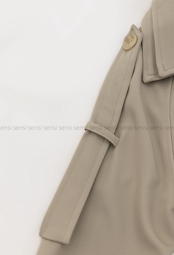 ترنچ کت کتان آستر دار @@کد1004362